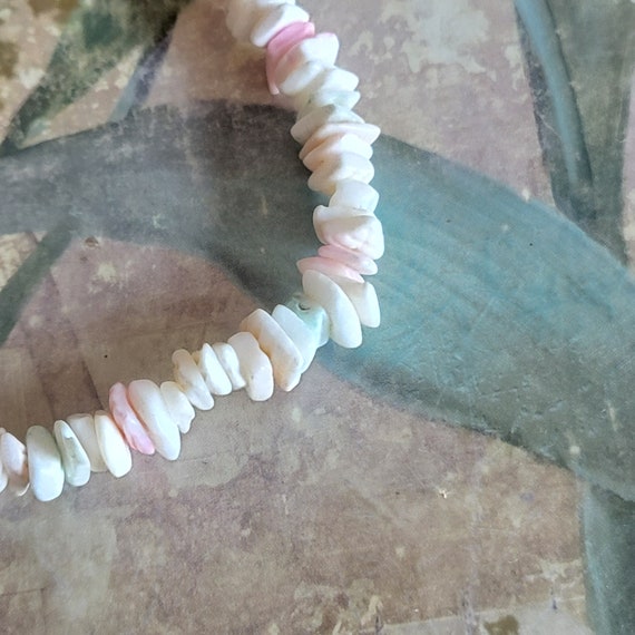 Vintage Shell Bracelet Mermaid Jewelry Screw Clos… - image 5