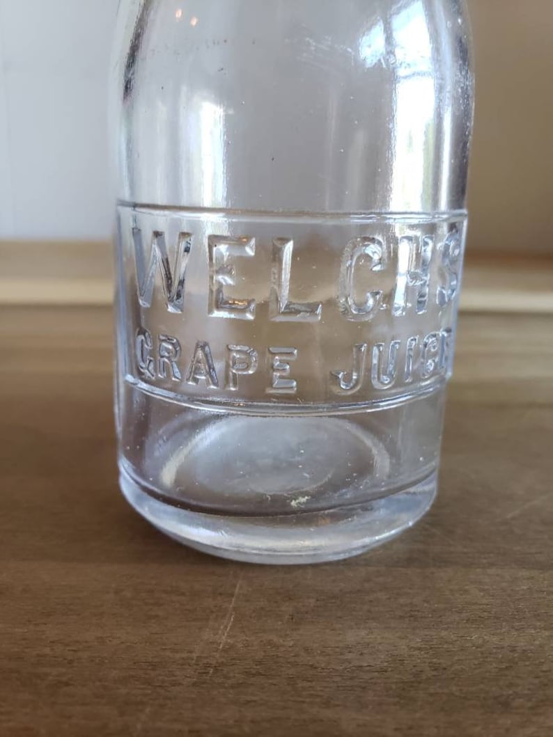 SALE Vintage Welchs Grape Juice Glass Bottle Etsy