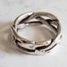 Vintage Sterling Silver Braid Band Ring 1990s Wedding Band 925 Size 9.5 ...