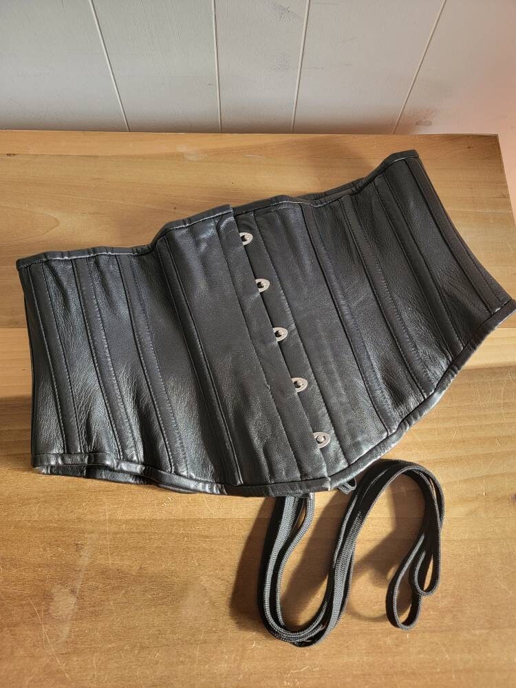 Romantic Leather Waist Cincher Pirate Corset 