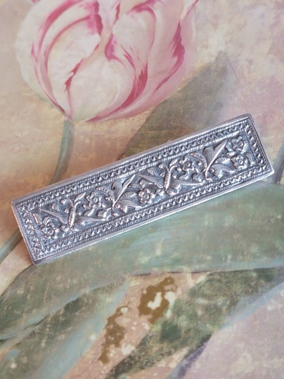 Vintage Sterling Silver Butterflies and Flowers R… - image 8