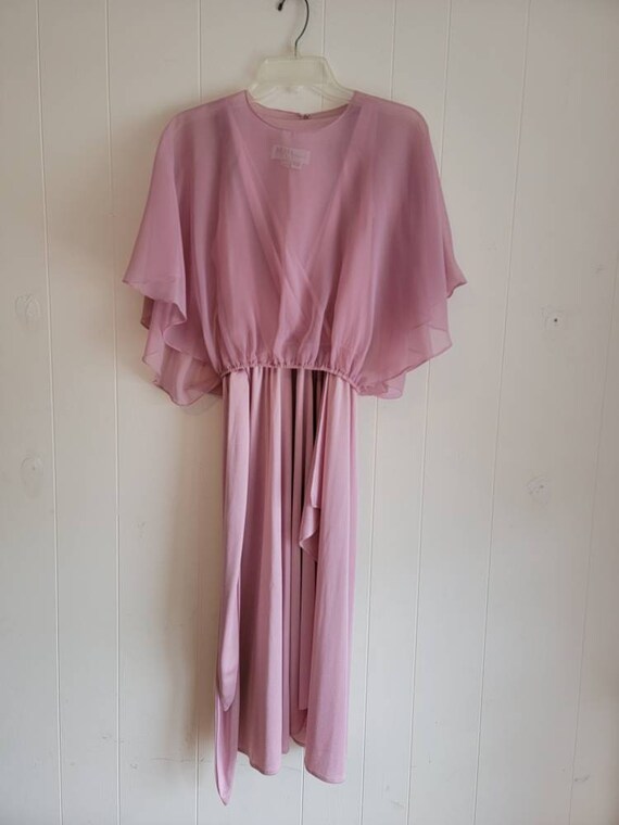 Vintage Dressy Creations New York Pink Mauve Dres… - image 2