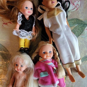 Vintage Kelly & Simba Dolls Lot: 1980s-90s Mattel, Hasbro, Kid Kore