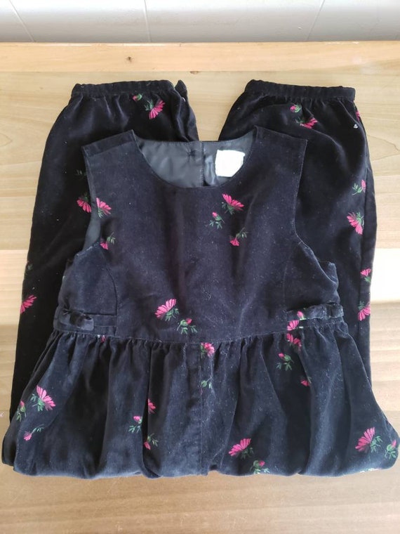 Vintage Baby Gap Toddler Outfit Pantaloon Black Ve