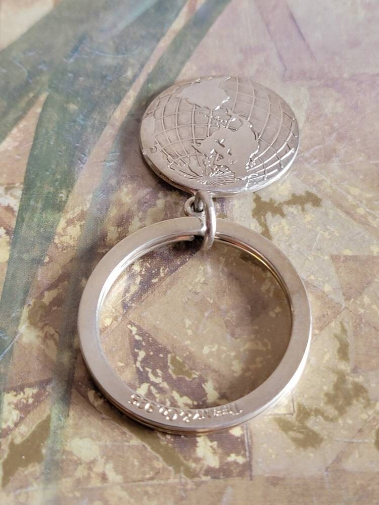 Vintage Tiffany & Co. Sterling Silver Globe Keychain, 2000