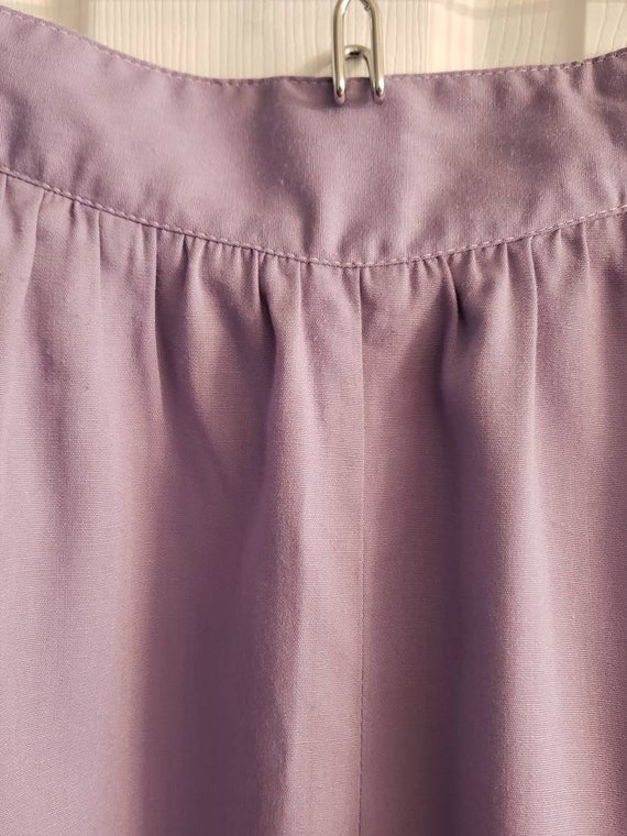 Vintage Lilac Light Purple Skirt Summer 1970s or … - image 6