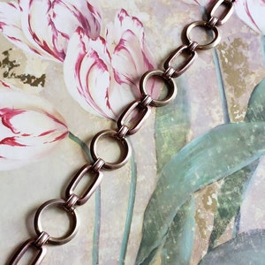 Vintage Krementz Diana Bracelet Gold Filled Rose Gold Yellow Gold 1930s Links