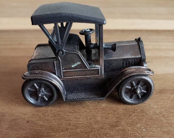 Vintage Antique Car Metal and Plastic Pencil Sharpener Antique Finished Die-Cast Miniature