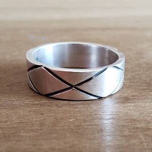 Vintage Sterling Silver Band Ring Size 10 Wedding Band 925 Men