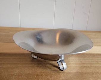 Vintage 18/8 Stainless Steel Footed Bowl Denmark