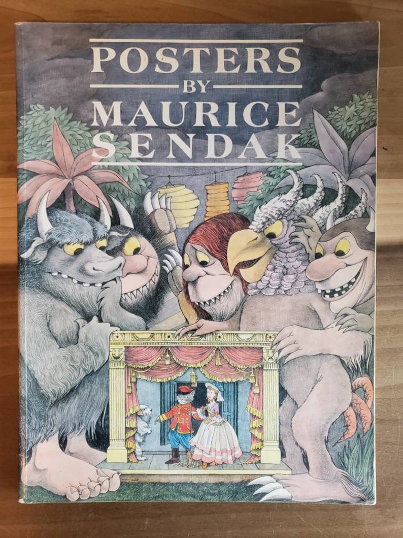 Vintage Posters by Maurice Sendak First Edition 1986 Where the Etsy