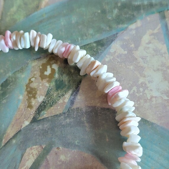 Vintage Shell Bracelet Mermaid Jewelry Screw Clos… - image 4