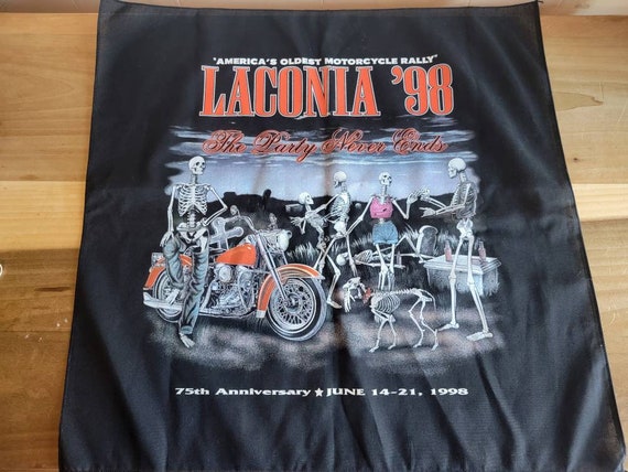 Vintage Laconia Motorcycle Bike Week 75th Anniver… - image 1