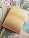 Vintage K&K Gold Tone Mirrored Compact Loose Make Up Compartment 1950s As Is