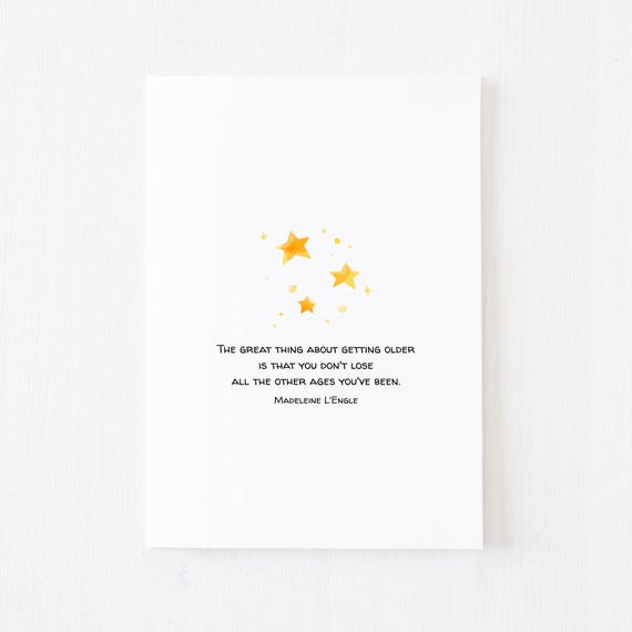Stars Birthday Note Card