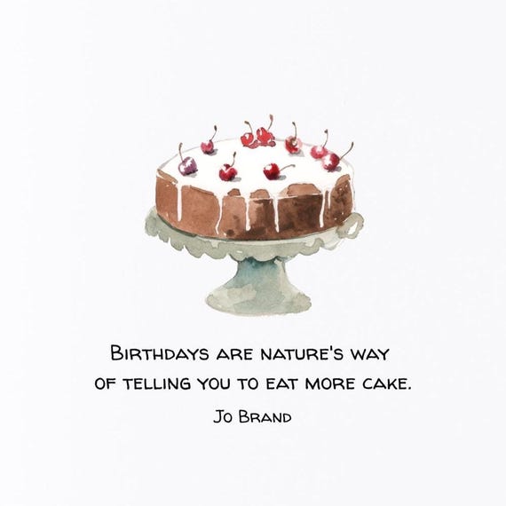 Eat More Cake Note Card