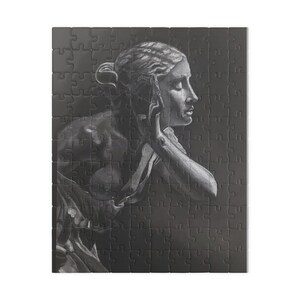 Puzzle, Black and White Artistic, Game, Perfect Gift for Art Lovers, Family Fun Nights, Relaxation, Home Decor