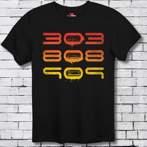 303 808 909 Synth Festival T-Shirt Techno Shirt Rave Shirt EDM TShirt Acid House Musik Shirt Club Rave Top Dubstep Shirt Trance
