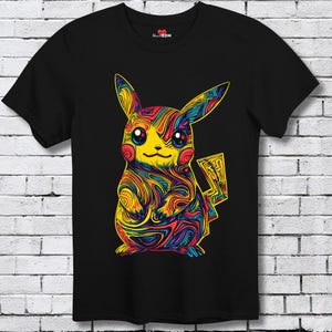 Psychedelisches Pika Festival T-Shirt Techno Shirt Rave Shirt EDM TShirt Acid House Musik Shirt Club Rave Top Dubstep Shirt Trance
