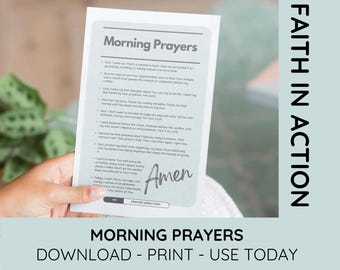 Prayer Tip-In Insert | Bible Notes War Binder | Morning Prayer Printable
