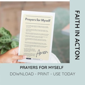 Prières pour moi à imprimer | Insertion de prière chrétienne pour la rédaction d'un journal biblique, reliure de prière sur la guerre, planificateur de prières quotidien et prières pour la foi