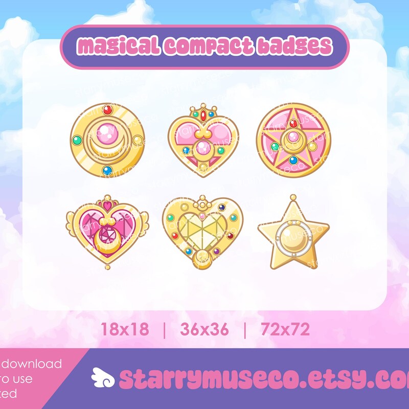 Magical Girl Compacts - Etsy