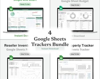 4-in-1 Ultimate Business & Productivity Bundle | Google Sheets Templates