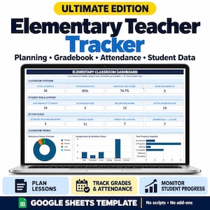 Sistema di gestione della classe per insegnanti di scuola elementare / Registro voti, presenze e monitoraggio dei dati degli studenti tramite Fogli Google