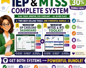 IEP + MTSS and RTI Mega Bundle, Manage. Track. Stay Compliant — All in One