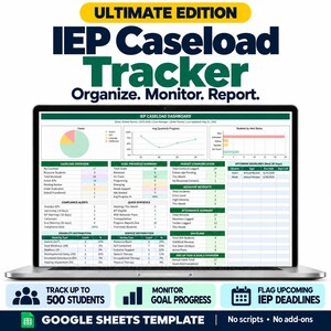 IEP Caseload Tracker Ultimate Edition | Special Education Caseload Management
