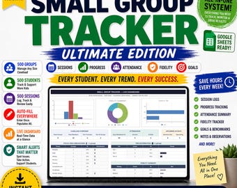 Small Group Tracker | Google Sheets Intervention Tool (Digital Download)