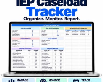 IEP Caseload Tracker Basic Edition | Special Education Management System