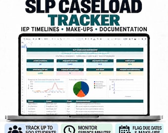 SLP Caseload & Service Minutes Tracker — Ultimate Edition