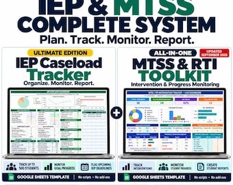 IEP + MTSS and RTI Mega Bundle, Manage. Track. Stay Compliant — All in One