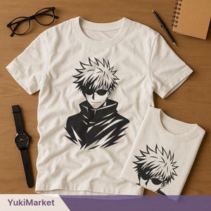 Gojo Anime SVG: Silhouette Clipart for Cricut & Print
