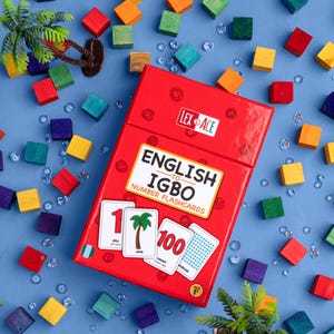 Igbo Number Flashcards | Bilingual Learning Cards 0 - 100 | Lex and Ace