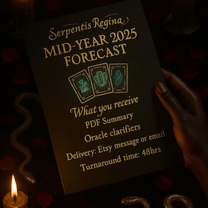Lectura del Tarot para mediados de año 2025 / Tirada de 3 cartas en PDF / Astrología y oráculos aclaratorios / SerpentisRegina