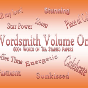 Wordsmith Volume One Bundle, Junk Journal, druckbare Seiten, Digitale Papiere, Scrapbook, Ephemera, Verzierungen