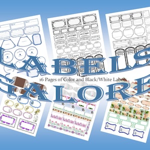 Labels Galore, Color Labels, Black and White Labels, Pharmacy Labels