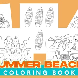 Sommer Strand Malbuch
