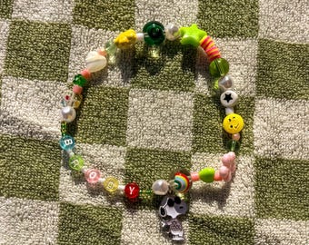 Gepersonaliseerde halsband voor huisdieren | Handgemaakte halsband met kralen | Leuke op maat gemaakte puppyhalsband | Op maat gemaakte kleurrijke kattenhalsband met kralen