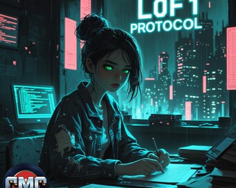 L0F1 Protocol – Dark Synth Cyberpunk Lofi by inzeen | 19 Instrumental Tracks in .WAV Format | Futuristic Beats, Cyberpunk & Retro Synths
