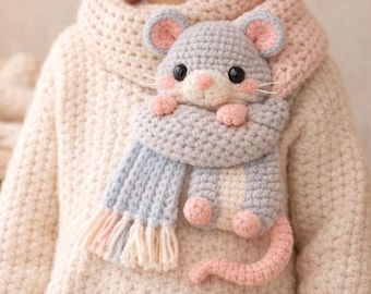 Digitaler Download Rattenschal Häkelanleitung