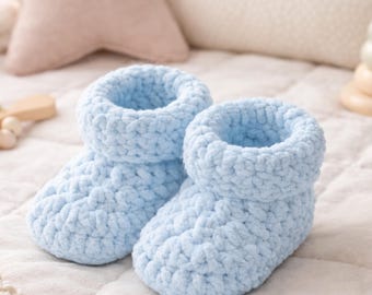 Patucos de Bebé a Crochet – Zapatos Suaves para Recién Nacido, Regalo Perfecto para Baby Shower