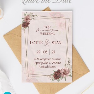 Red Wedding Invitation