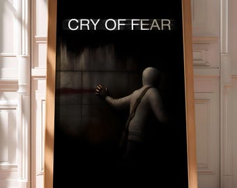 Cry of Fear Poster, Digital download, gift for gamers, gaming poster, Simon, Psychological horror, thriller, Cry of Fear Wall Decor