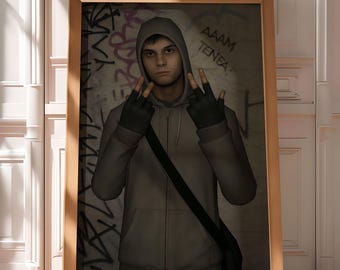 Cry of Fear-poster, digitale download, gamingmuurkunst, wakker worden, cadeau voor gamers, kunst aan de muur, Simon, gamingposter, Simon Henriksson