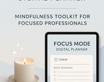 Focus Mode Printable Planner – 5-Page ADHD Productivity Toolkit for Deep Work & Clarity