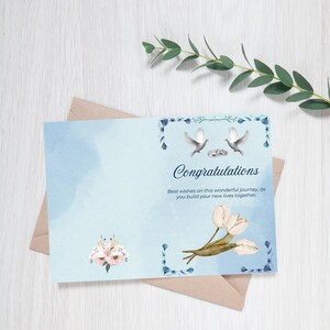 Tarjeta de deseos de boda