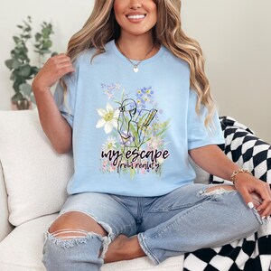 Book Lover Shirt | My Escape From Reality Tee | Reading Aesthetic T-Shirt | Gift for Readers | Bookish Graphic Tee | Cozy Book Shirt
